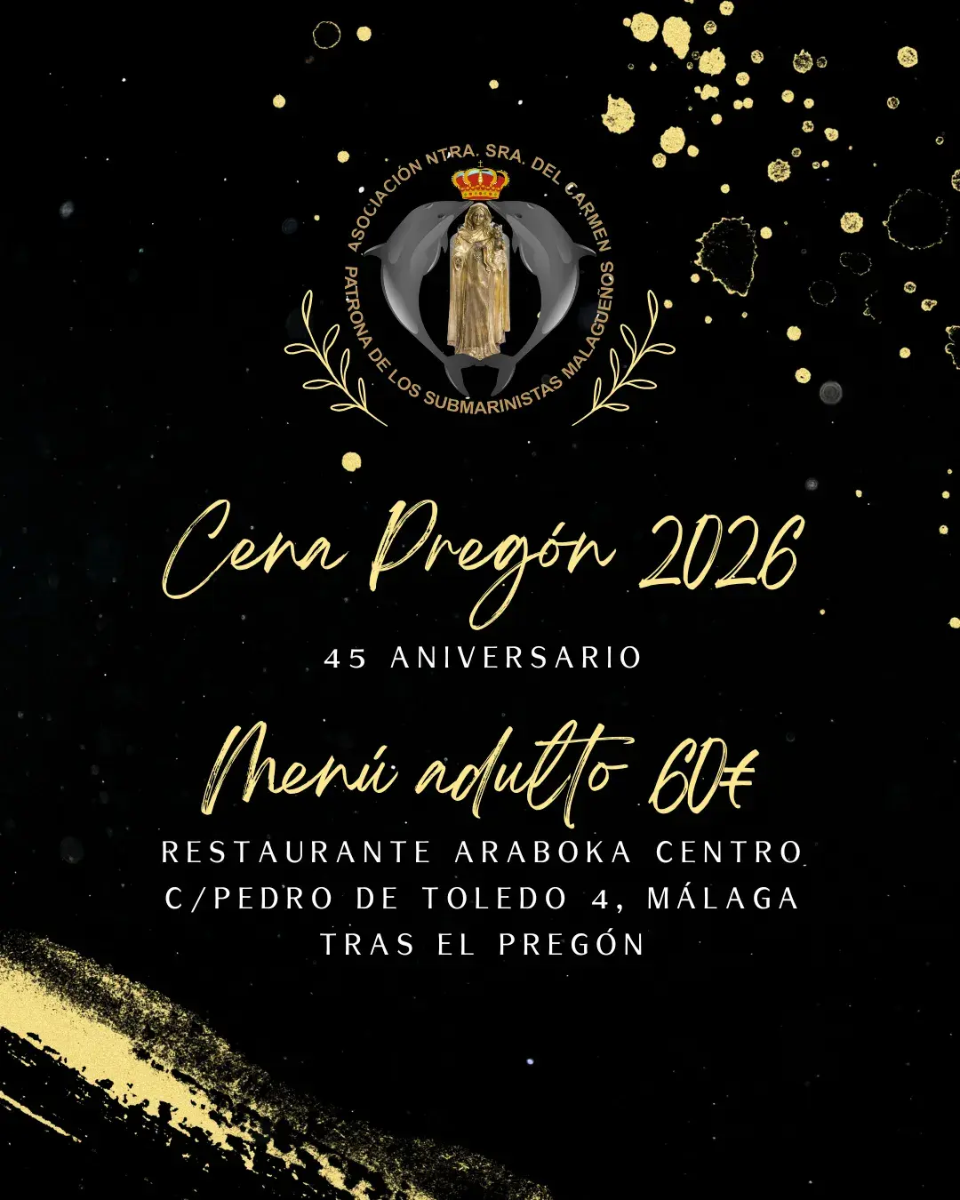 Cena del Pregón 2026 - Menú adulto Cena del Pregón 2026 - Menú adulto